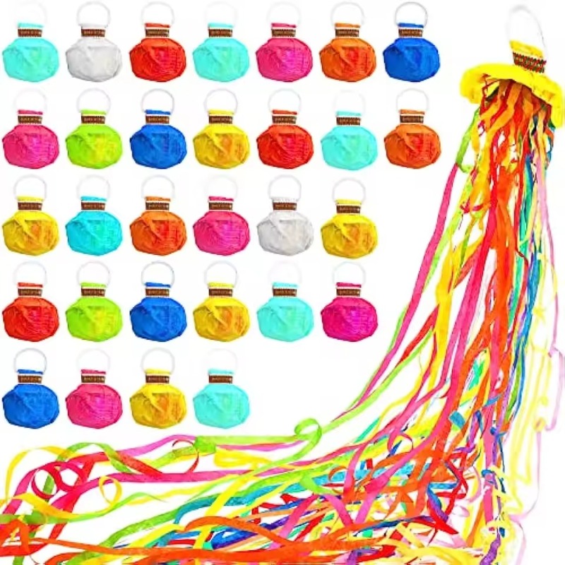 Confetti Cannon Tube - กระดาษป๊อปเปอร์หลากสีสัน สำหรับงานแต่งงาน งานวันเกิด งานคริสต์มาส ไม่ทำให้เกิดความยุ่งเหยิง