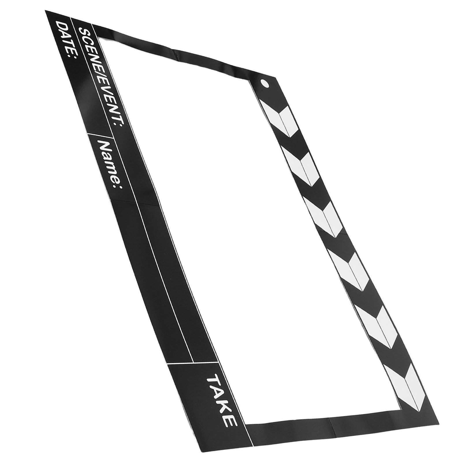Photo Booth Frame - อุปกรณ์ตกแต่งบูธถ่ายรูปสำหรับคืนชมภาพยนตร์ แผ่นไม้คล็อปเปอร์ลายฟิล์มขาวดำ กรอบรูปปาร์ตี้สไตล์เรโทร ของตกแต่งงานวันเกิด