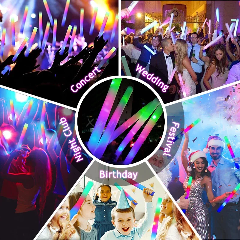 แท่งโฟมเรืองแสง LED RGB 20/30/ - Centerpiece Stick บทวิจารณ์และราคา