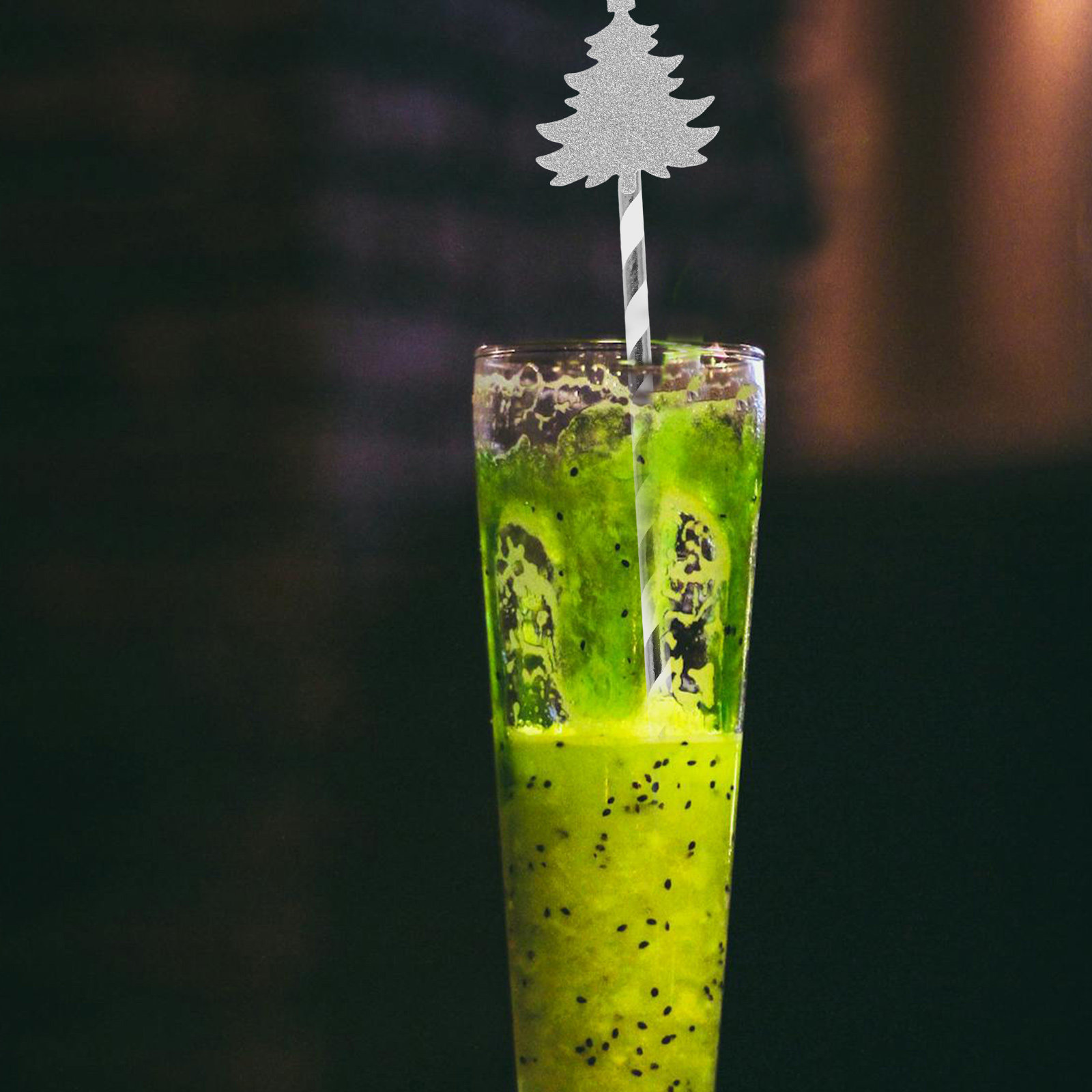 หลอดกระดาษลายทางสีสันสดใสสำหรั - Paper Straw Color บทวิจารณ์และราคา