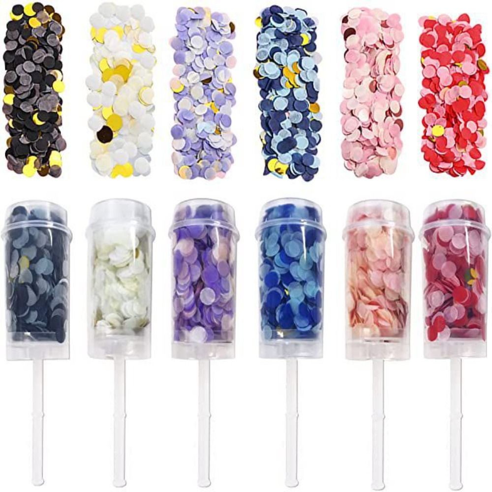 ปืนยิงคอนเฟตติแบบกด 1 ชิ้น สีพ - Confetti Cannon Tube บทวิจารณ์และราคา