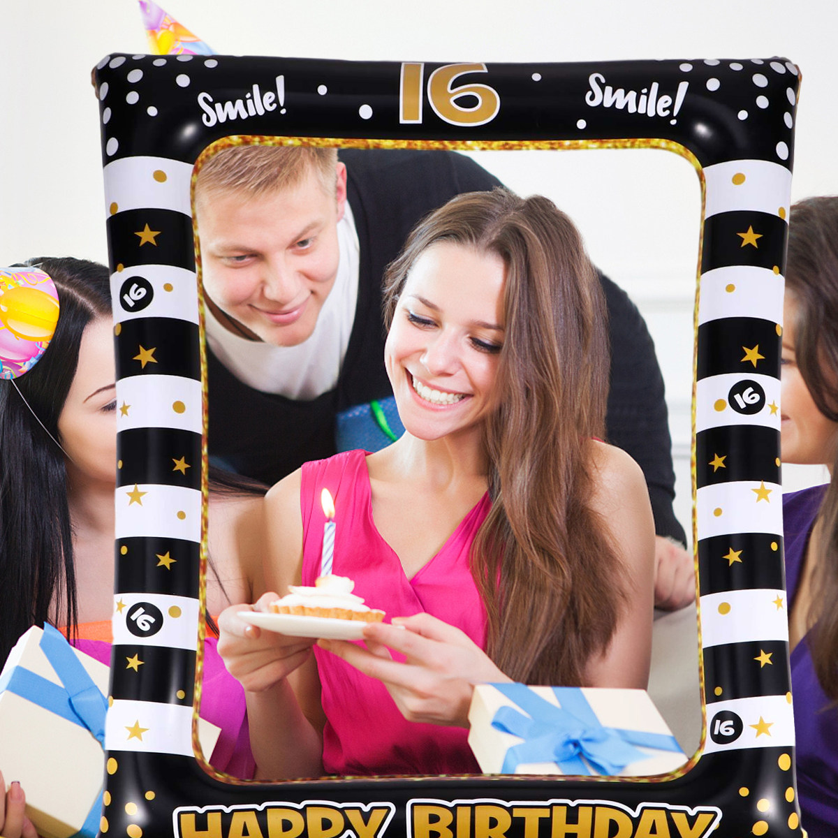กรอบรูปเซลฟี่เป่าลม อุปกรณ์ประ - Photo Booth Frame บทวิจารณ์และราคา
