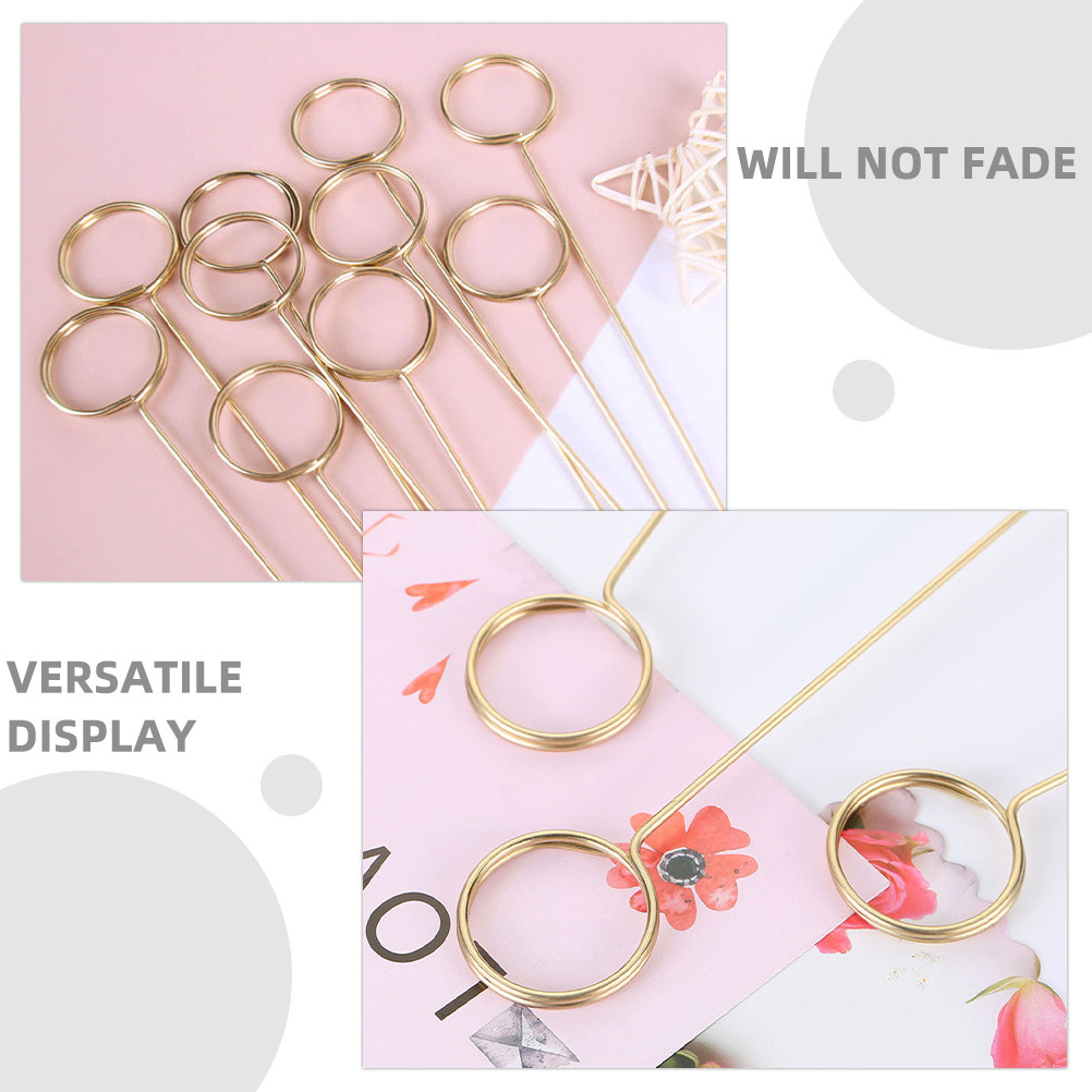 ที่เสียบการ์ดโลหะสีทองหรูหรา 4 - Centerpiece Stick บทวิจารณ์และราคา