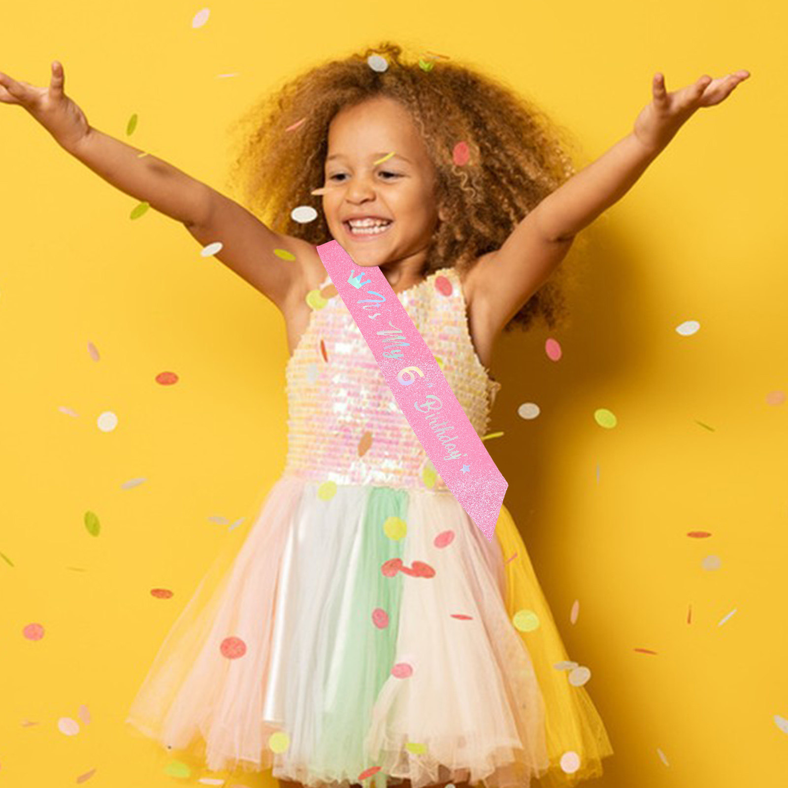 สายคาดเอววิบวับลายสุขสันต์วันเ - Birthday Sash Glitter บทวิจารณ์และราคา