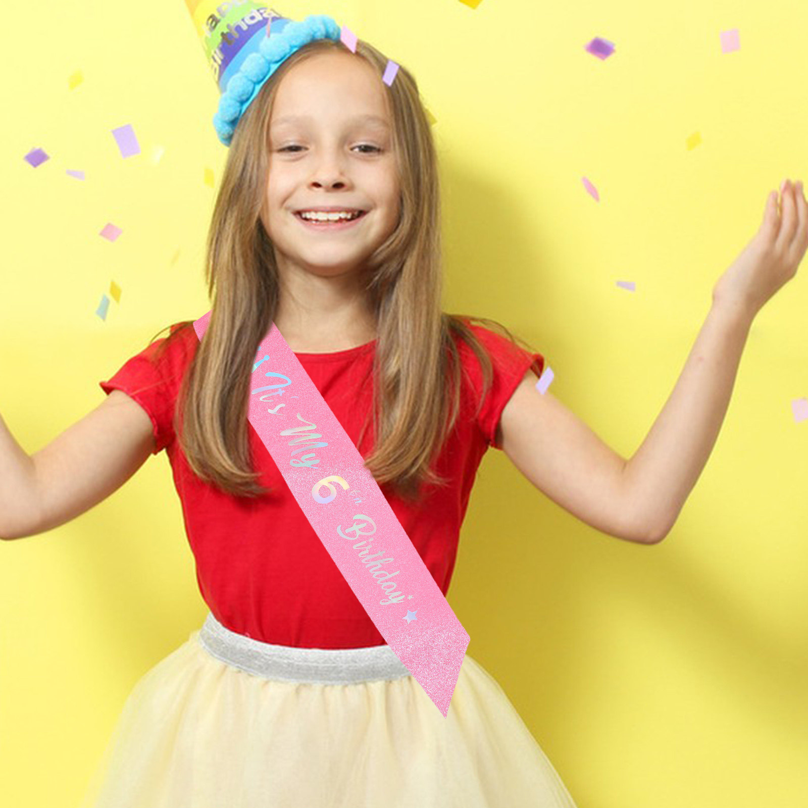 สายคาดเอววิบวับลายสุขสันต์วันเ - Birthday Sash Glitter บทวิจารณ์และราคา