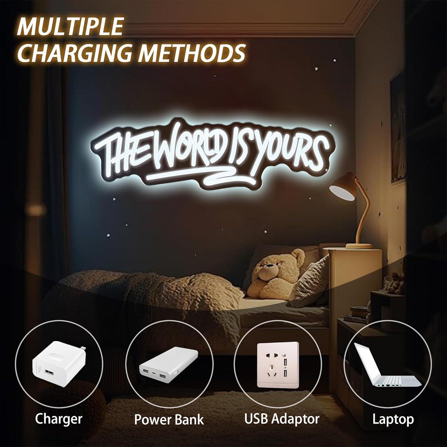 ป้ายไฟนีออน The World is Yours - Neon Sign Party บทวิจารณ์และราคา