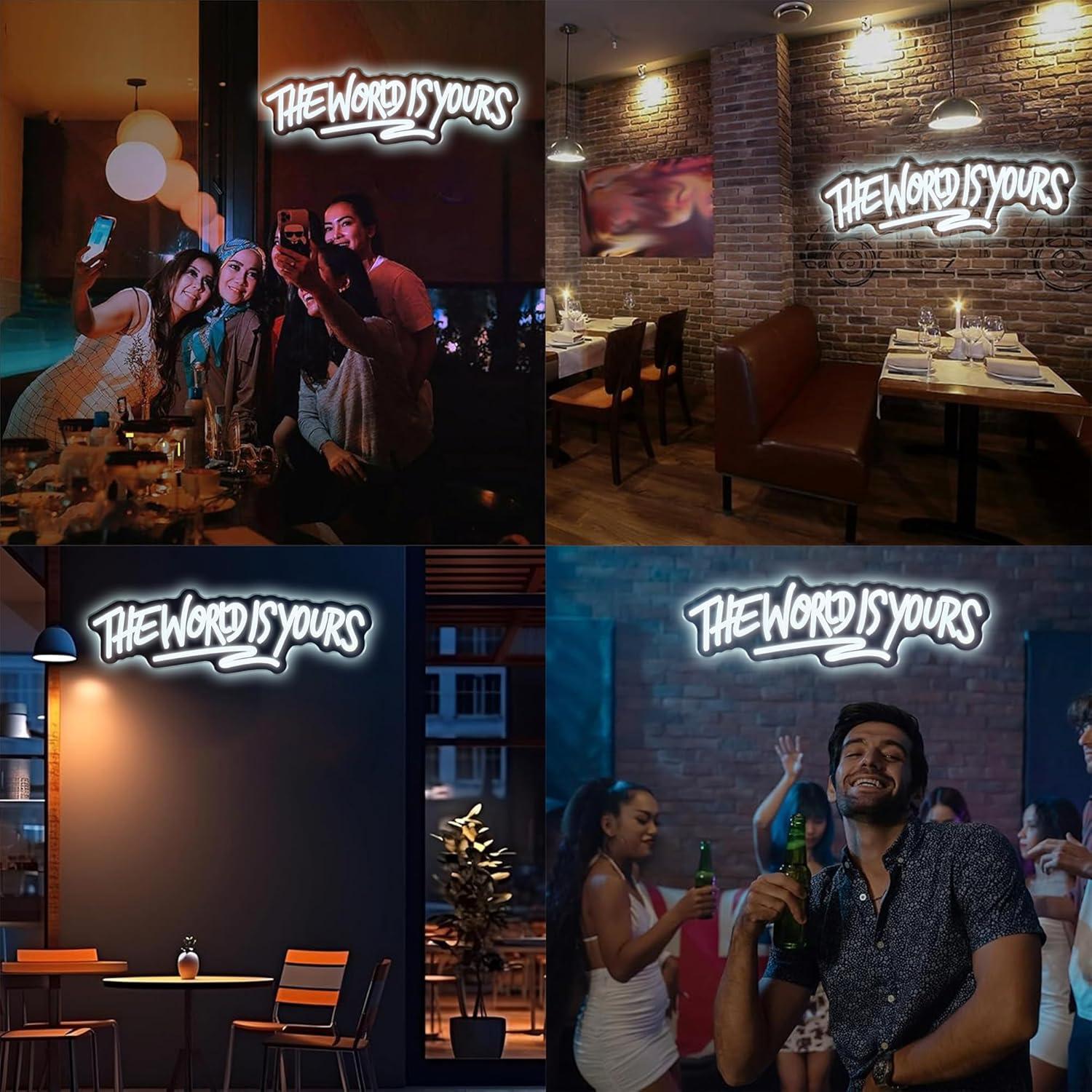 ป้ายไฟนีออน The World is Yours - Neon Sign Party บทวิจารณ์และราคา