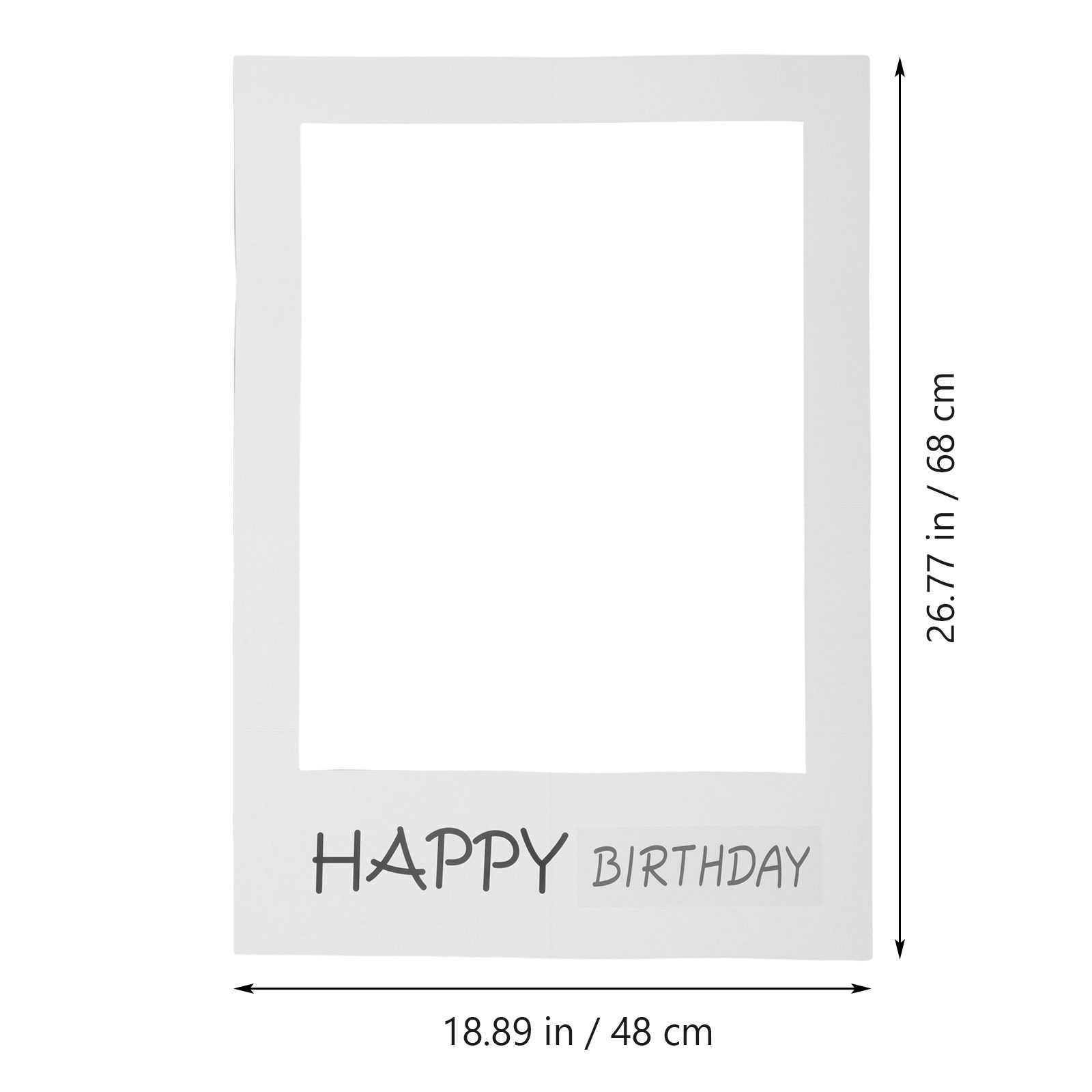 อุปกรณ์ถ่ายภาพวันเกิด กรอบกระด - Photo Booth Frame บทวิจารณ์และราคา