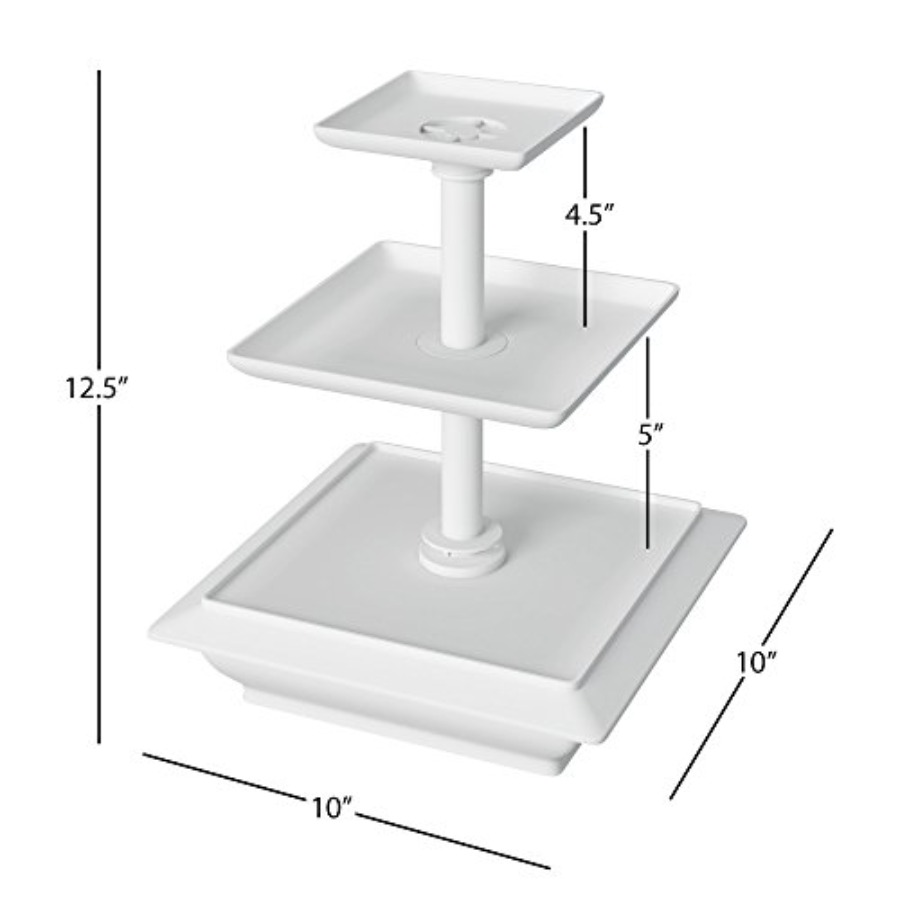 ชั้นวางคัพเค้ก 3 ชั้น - ชั้นวา - Cupcake Stand Tier บทวิจารณ์และราคา
