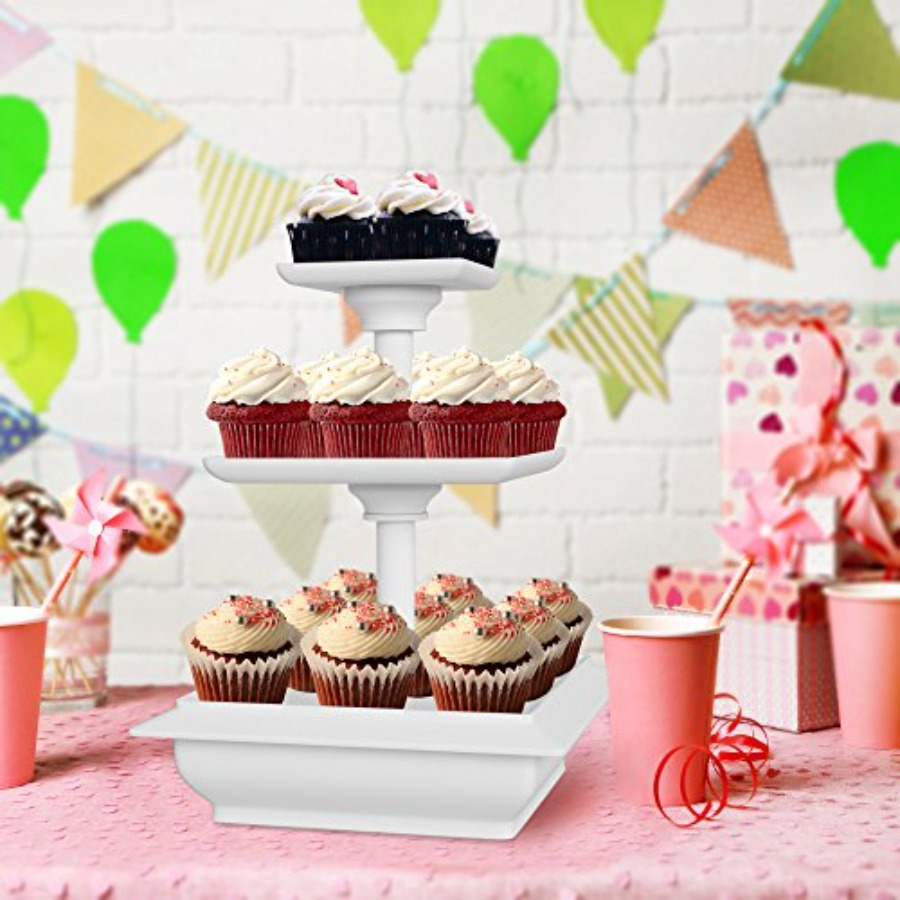 ชั้นวางคัพเค้ก 3 ชั้น - ชั้นวา - Cupcake Stand Tier บทวิจารณ์และราคา